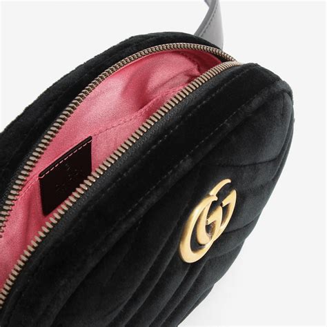 gucci belt bag velvet|Gucci marmont bag velvet.